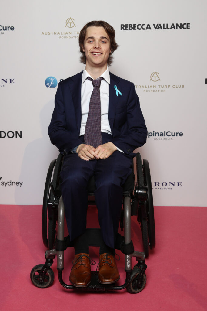 SYDNEY, AUSTRALIA - OCTOBER 06: Spinal Cure Ambassador pose during Everest Carnival Fashion Lunch at Royal Randwick Racecourse on October 06, 2022 in Sydney, Australia. (Photo by Don Arnold/Getty Images for ATC)