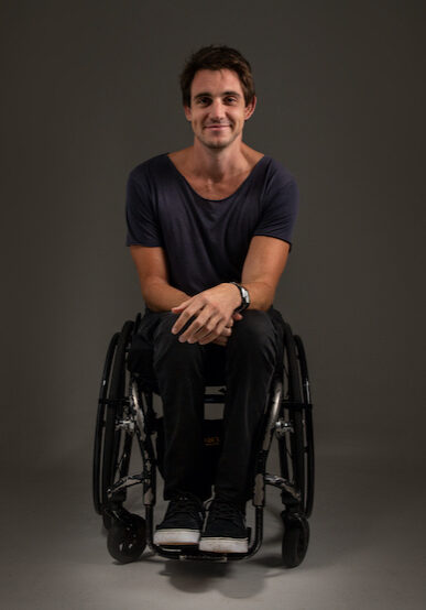DEAN2 copy 2 cropped Dean Martelozzo in wheelchair smiling